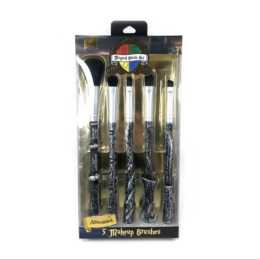 Harry Potter Fans Magical Makeup Brush Set of 5 Brushes • Abracadabra ! NEW